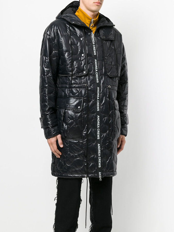 Andrea Crews Quilted Effect Coat, $819 | farfetch.com | Lookastic