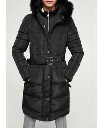 Mango Quilted Feather Long Coat