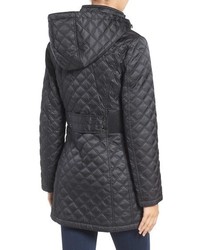 Laundry by Shelli Segal Quilted Hooded Coat