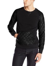 Akademiks Melrose Quilted Raglan Sleeve Pullover Sweatshirt
