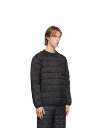 TAION Black Down Basic Pullover Jacket