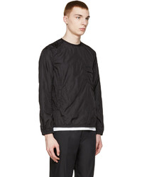 08sircus Black Quilted Nylon Pullover