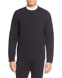 Theory Connor Grid Texture Crewneck Sweater
