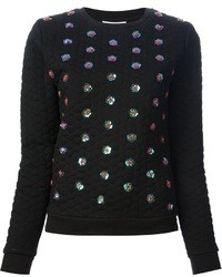 Opening Ceremony Sequin And Bead Embellished Sweater