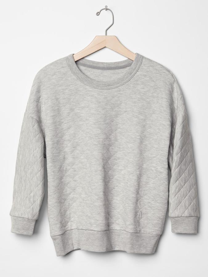 Gap Quilted Sweatshirt, $44 | Gap | Lookastic
