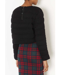 Topshop Knitted Quilted Stripe Jumper