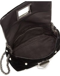 Sonia Rykiel Le Copain Quilted Velvet Crossbody Bag
