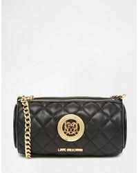 Love Moschino Quilted Barrel Crossbody Bag