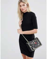 Aldo Quilted Cross Body Bag With Badges