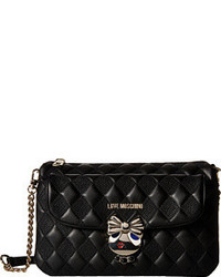Love Moschino Updated Small Quilted Crossbody Bag With Love Girl Clasp