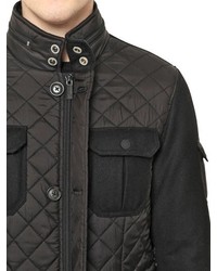Armani Jeans Quilted Nylon Flannel Puffer Jacket