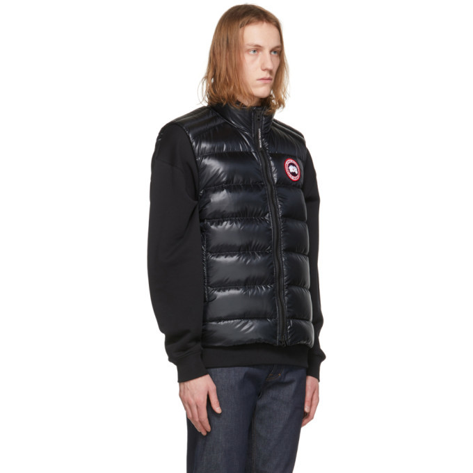 Canada Goose Black Down Crofton Vest, $475 | SSENSE | Lookastic