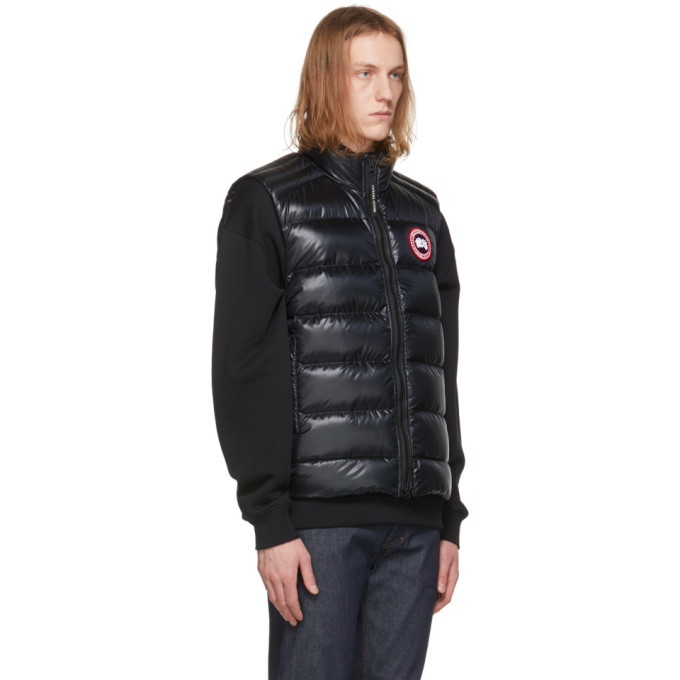 Canada Goose Black Down Crofton Vest, 475 SSENSE Lookastic