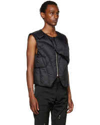 Heliot Emil Black Quilted Down Vest