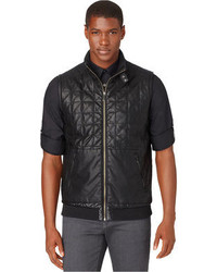 Calvin Klein Faux Leather Quilted Vest