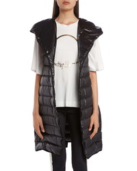 Moncler Noisette Long Quilted Down Puffer Vest
