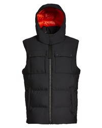 Moose Knuckles Percival Water Repellent 775 Fill Power Down Hooded Vest