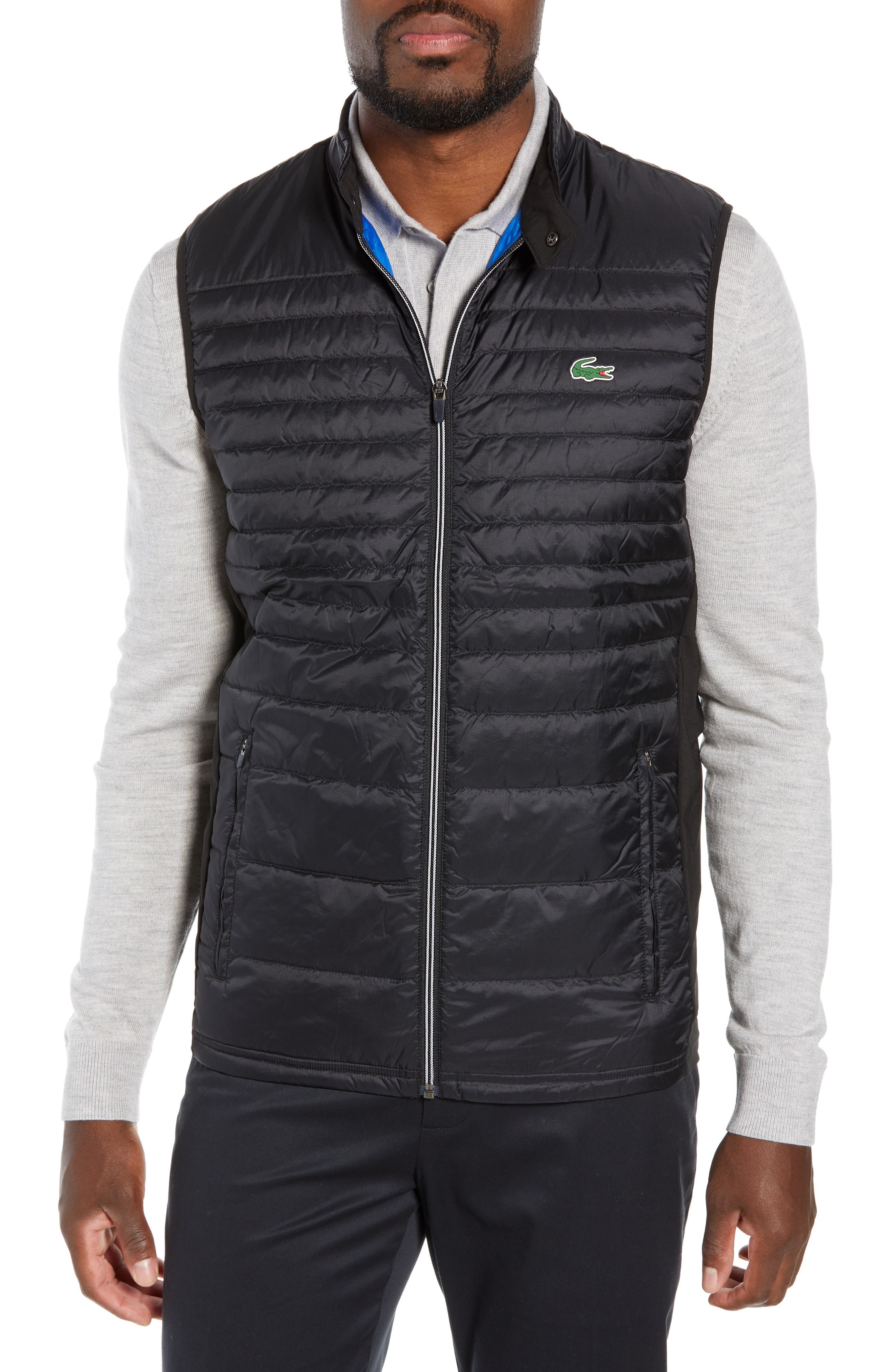 lacoste padded gilet