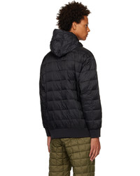 TAION Black Quilted Down Hoodie