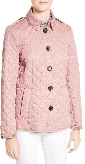 Burberry ashurst quilted 2025 jacket vintage rose