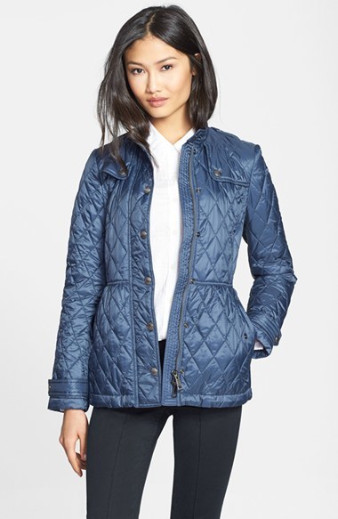 Burberry brit discount quilted belted jacket