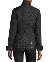 Burberry Haddingfield Quilted Jacket Black