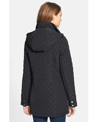 Calvin Klein Quilted Jacket With Removable Hood