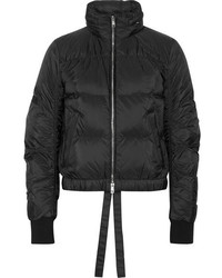 Prada Quilted Shell Down Jacket Black