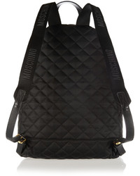 Moschino Appliqud Quilted Shell Backpack