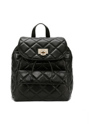 DKNY Quilted Leather Top Flap Backpack