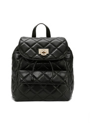 DKNY Quilted Leather Top Flap Backpack