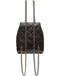 Stella McCartney Falabella Quilted Shaggy Deer Mini Backpack