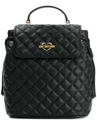 Love Moschino Flap Closure Quilted Backpack