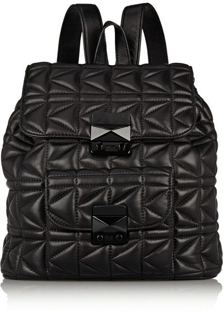 Ziektecijfers kip bereik Karl Lagerfeld Kkuilted Quilted Leather Backpack, $875 | NET-A-PORTER.COM |  Lookastic