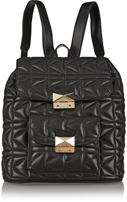 Punt Grens Afleiden Karl Lagerfeld Kuilted Leather Backpack, $825 | NET-A-PORTER.COM | Lookastic