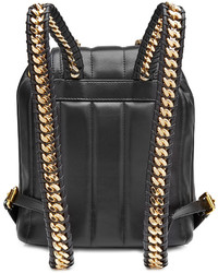 Moschino Leather Backpack With Gilded Hardware