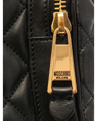 Moschino Lettering Quilted Leather Backpack