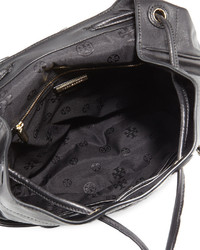 Tory Burch Marion Quilted Leather Backpack Black