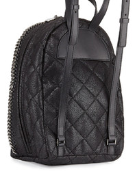 Stella McCartney Mini Falabella Quilted Backpack Black