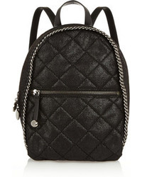 Stella McCartney Quilted Faux Brushed Leather Backpack