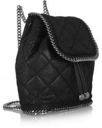 Stella McCartney The Falabella Mini Quilted Faux Leather Backpack
