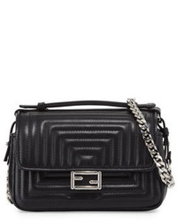 Fendi Baguette Micro Double Sided Quilted Leather Bag Black