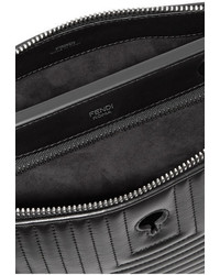 Fendi Dotcom Click Quilted Leather Shoulder Bag Black