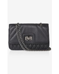Express Linear Quilted Chain Strap Shoulder Bag