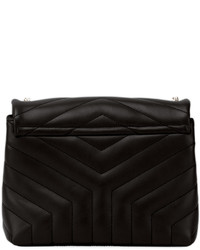 Saint Laurent Loulou Monogram Small Y Quilted Leather Chain Bag Black