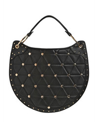 Balmain Medium Quilted Leather Bag W Studs