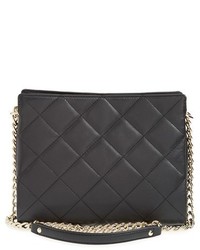 Kate Spade New York Emerson Place Mini Convertible Phoebe Quilted Leather Shoulder Bag Black
