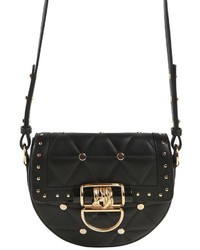 Balmain Small Quilted Leather Bag W Studs
