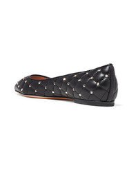 Valentino Garavani The Quilted Leather Point Toe Flats