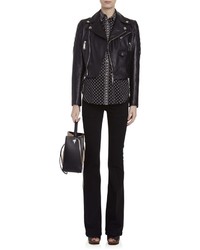 Dsquared2 24 7 Crop Leather Jacket
